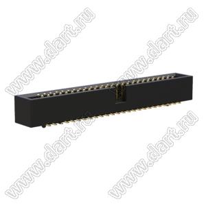 BL3230SM-50G-PG (2x25) вилка закрытая для поверхностного (SMD) монтажа с направляющими в плату; шаг=1,27x1,27мм; 2x25-конт.