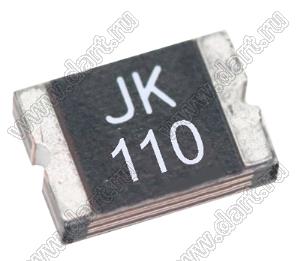 JK-mSMD110-33 предохранитель самовосстанавливающийся SMD 1812; Iн=1,10А; V max.=33V; Tраб. -40...+85°C