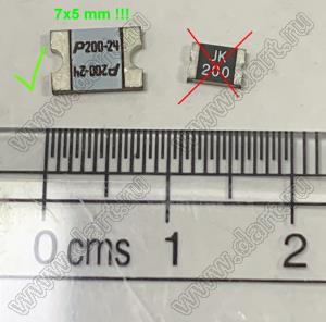 SMD2920P200TF/24 предохранитель самовосстанавливающийся SMD; Iн=2,00А; 7x5мм