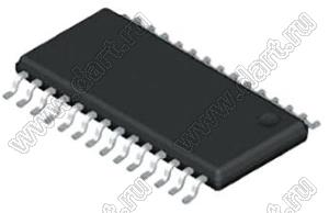 MAX3243IDBR (SSOP-28) микросхема многоканальный линейный привод и приемник RS-232 с защитой от электростатического разряда HBM ±15 кВ; Uпит.=3,0…5,5В; Tраб. -40...+85°C