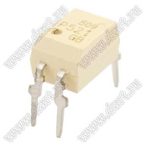 TLP521-1 (PDIP-4W) оптрон транзисторный; 55V; Iк=50мА; V iso=2500V; Tраб. -25...+85°C