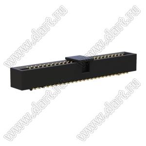 BL3230SM-050G-CG (2x25) вилка закрытая для поверхностного (SMD) монтажа с направляющими в плату и монтажной крышкой; 2x25-конт.