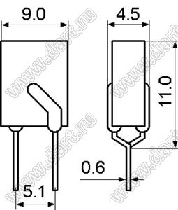 JK250-180U предохранитель самовосстанавливающийся; VAC max.=250В; IH=180мА; IT=650мА