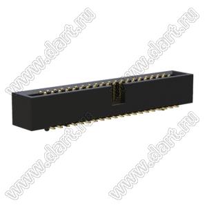 BL3230SM-40G-PG (2x20) вилка закрытая для поверхностного (SMD) монтажа с направляющими в плату; шаг=1,27x1,27мм; 2x20-конт.