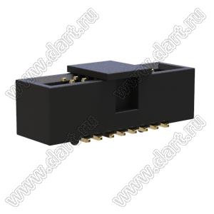 BL3230SM-016G-CG (2x8) вилка закрытая для поверхностного (SMD) монтажа с направляющими в плату и монтажной крышкой; 2x8-конт.