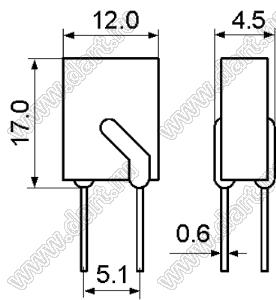 JK250-200U предохранитель самовосстанавливающийся; VAC max.=250В; IH=200мА; IT=400мА