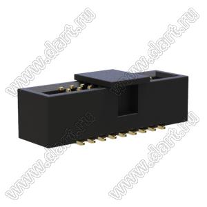 BL3230SM-018G-CP (2x9) вилка закрытая для поверхностного (SMD) монтажа с монтажной крышкой; 2x9-конт.