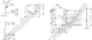 DPX 02.10.03 крепежный кронштейн, деталь для 3D принтера, сталь