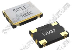 SCTF5032 1.000MHz 3.3V 20ppm генератор кварцевый; 1,000МГц; Uпит.=3,3V; Tраб. -40...+85°C