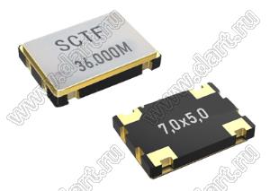 SCTF7050 36.000MHz 3.3V 20ppm (KXO-V97 osc) генератор кварцевый; 36,000МГц; Uпит.=3,3V; Tраб. -40...+85°C