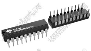SN65C1154N (PDIP-20) микросхема 4 маломощных привода и приемника; Uпит.=±4,5…±15В; Tраб. -40...+85°C