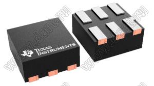 TPD4S012DRYR (SON-6) микросхема 4-канальное решение для USB-HS/USB OTG/USB-интерфейса зарядного устройства с защитой от электростатического разряда; Pd=500мВт; ±10%; корпус SMA; Uпит.=0…15В; Tраб. -40...+85°C