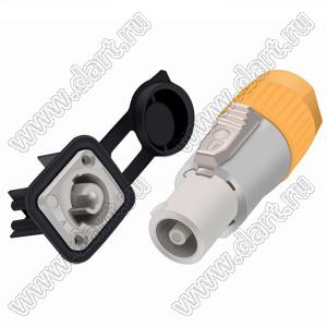 E1002F розетка на панель; V max.=250V