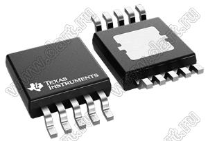 XTR111AIDGQR (HVSSOP-10) микросхема прецизионный преобразователь напряжения в ток/передатчик; Uпит.=7,0…44В; Tраб. -40...+125°C