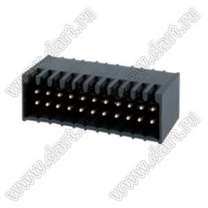 KF2EDGER-2.54-2x11P-13 клеммник разъемный - вилка на плату двухрядная угловая; 11-конт.