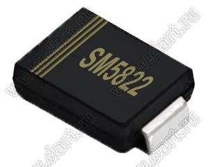 SM5822 (SS34, DO-214AA, SMB) диод Шоттки SMD 40V 3A; U=40В; IFM=3А; VFM=0,525В