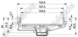 UM108-1000 профиль пластиковый шириной 108 мм; L=1000мм; пластик; зеленый