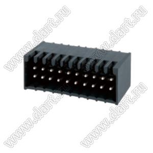 KF2EDGER-2.54-2x10P-13 клеммник разъемный - вилка на плату двухрядная угловая; 10-конт.