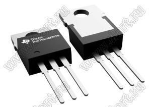 LM35DT/NOPB (TO-220) микросхема прецизионный датчик температуры; Uпит.=4...30В; Tраб. 0...100°C