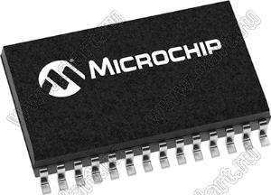 PIC16F1933T-I/SO (SOIC-28) микросхема 8-разрядный КМОП-микроконтроллер на базе флэш-памяти с жидкокристаллическим драйвером; Uпит.=1,8…5,5В; -40...+85°C