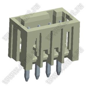 KFM250V-2.5-04P-19 клеммник разъемный - вилка на плату прямая; шаг 2,5мм; I max=4/5А (UL/ICT); U=125/130В (UL/ICT); 4-конт.