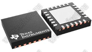 DS125DF111SQE (WQFN-24) микросхема мультипротокольный двухканальный ретаймер, 9.8 - 12.5 Гбит/с; Uпит.=2,375…2,625 / 3,0…3,6В; Tраб. -40...+85°C