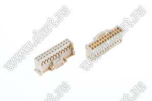 MOLEX iGrid™ 5016462400 корпус двухрядной розетки на кабель; шаг 2,00мм; 2x12-конт.