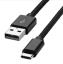 USB typeC cable-1.0m-BLACK кабель-переходник USB/AM typeC; длина 1,0м, черный