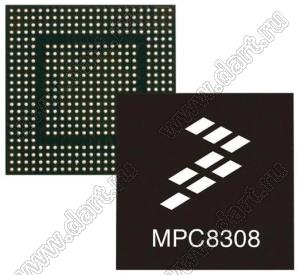 MPC8308CVMADD (MAPBGA-473) микросхема экономичный, маломощный, высокоинтегрированный главный процессор; Uпит.=1,0В (±50mV); F=266МГц; Tраб. -40…+105°C