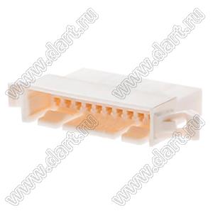 MOLEX Spox™ 29110102 корпус с монтажными ушами вилки однорядной на кабель; шаг 2,50мм; P 2,50мм; 10-конт.