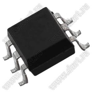 6N135SDVM (PDIP8GW-SMT) оптрон транзисторный; Uпит.=4,5...20.,0V; Iвх-lo=0...250мкА (макс.); Iвх-hi=6,3...20,0мА (макс.); Iвых=8мА (макс. на канал); Tраб. 0...+70°C