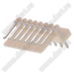 MOLEX Spox™ 022051082 вилка угловая для монтажа в отверстия платы; шаг 2,50мм; P 2,50мм; 8-конт.