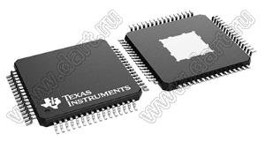 SN65DSI84TPAPRQ1 (HTQFP-64) микросхема автомобильный одноканальный мост MIPI® DSI к двухканальному Link LVDS; Uпит.=1,65...1,95В; Tраб. -40...+105°C