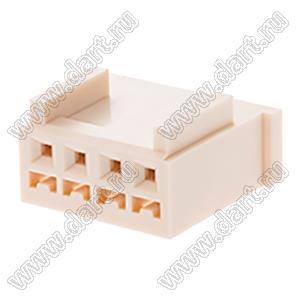 MOLEX Spox™ 51191-0400 корпус розетки однорядной на кабель; шаг 2,50мм; P 2,50мм; 4-конт.