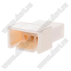 MOLEX Spox™ 29110033 корпус без монтажных ушей вилки однорядной на кабель; шаг 2,50мм; P 2,50мм; 3-конт.