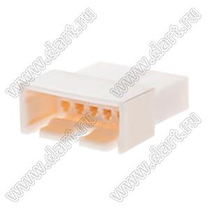 MOLEX Spox™ 29110053 корпус без монтажных ушей вилки однорядной на кабель; шаг 2,50мм; P 2,50мм; 5-конт.