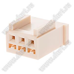 MOLEX Spox™ 51191-0300 корпус розетки однорядной на кабель; шаг 2,50мм; P 2,50мм; 3-конт.