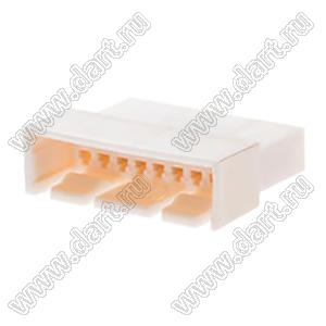 MOLEX Spox™ 29110083 корпус без монтажных ушей вилки однорядной на кабель; шаг 2,50мм; P 2,50мм; 8-конт.