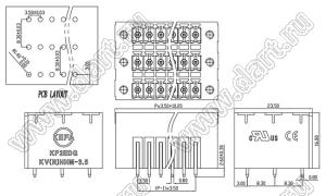 KF2EDGKVHHM-3.5-72P-14 вилка прямая трехрядная на плату с закладными гайками; шаг=3,5мм; I max=8/7А (UL/ICT); U=300/250В (UL/ICT); 3*24-конт.