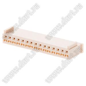 MOLEX Spox™ 51191-1500 корпус розетки однорядной на кабель; шаг 2,50мм; P 2,50мм; 15-конт.