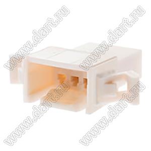 MOLEX Spox™ 29110032 корпус с монтажными ушами вилки однорядной на кабель; шаг 2,50мм; P 2,50мм; 3-конт.