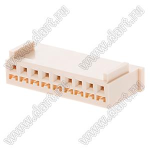 MOLEX Spox™ 51191-0900 корпус розетки однорядной на кабель; шаг 2,50мм; P 2,50мм; 9-конт.