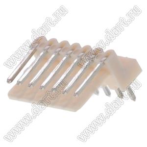 MOLEX Spox™ 022051072 вилка угловая для монтажа в отверстия платы; шаг 2,50мм; P 2,50мм; 7-конт.