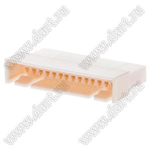 MOLEX Spox™ 29110143 корпус без монтажных ушей вилки однорядной на кабель; шаг 2,50мм; P 2,50мм; 14-конт.