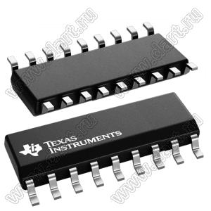 ULN2803ADWG4 (SOIC-18) сборка транзисторов Дарлингтона; Uкэ=50В; Iк=30А (пик.); Tраб. -40…+85°C