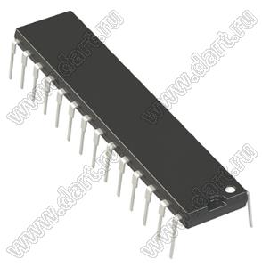 PIC16F1933-I/SP (SPDIP-28) микросхема 8-разрядный КМОП-микроконтроллер на базе флэш-памяти с жидкокристаллическим драйвером; Uпит.=1,8…5,5В; -40...+85°C
