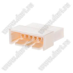 MOLEX Spox™ 29110063 корпус без монтажных ушей вилки однорядной на кабель; шаг 2,50мм; P 2,50мм; 6-конт.