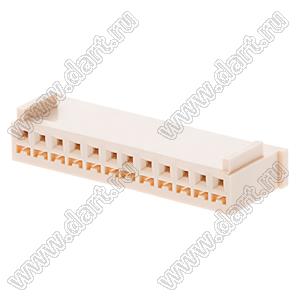 MOLEX Spox™ 51191-1200 корпус розетки однорядной на кабель; шаг 2,50мм; P 2,50мм; 12-конт.