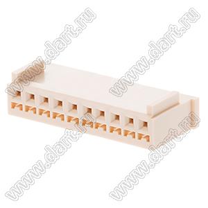 MOLEX Spox™ 51191-1000 корпус розетки однорядной на кабель; шаг 2,50мм; P 2,50мм; 10-конт.