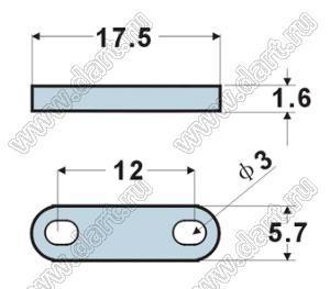 P12-10 фиксатор кабеля с винтовым креплением 2x; нейлон-66 (UL); натуральный